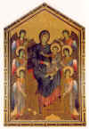 Madonna e Bambino sul trono con Angeli