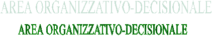 AREA ORGANIZZATIVO-DECISIONALE