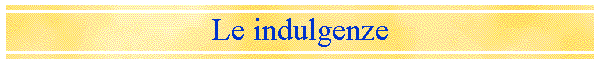 Le indulgenze